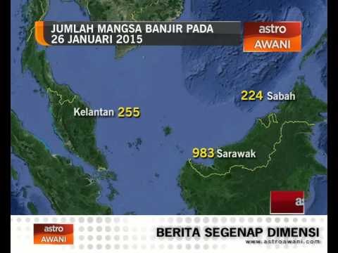 Jumlah mangsa banjir (Isnin, 26 Januari, 1:00 petang)