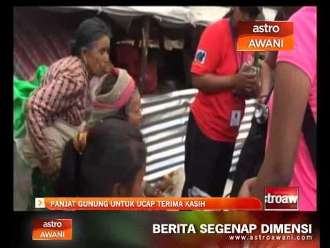 Panjat gunung untuk ucap terima kasih