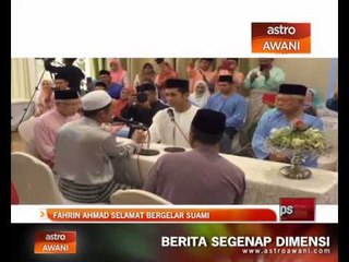 Fahrin Ahmad selamat bergelar suami
