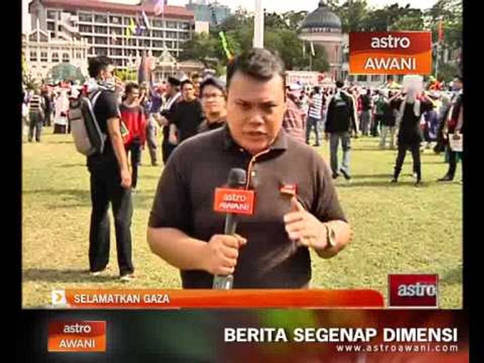 Perhimpunan Aman Gaza di Dataran Merdeka (5:00ptg)
