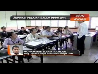 Agenda Awani: Aspirasi pelajar dalam PPPM (PT)