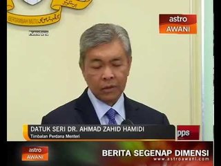 Pelantikan sebagai TPM bukan habuan, tapi tanggungjawab - Ahmad Zahid