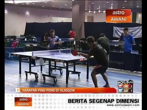 Harapan ping pong di Sukan Komanwel Glasgow