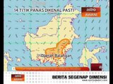 14 titik panas dikesan di selatan Kalimantan