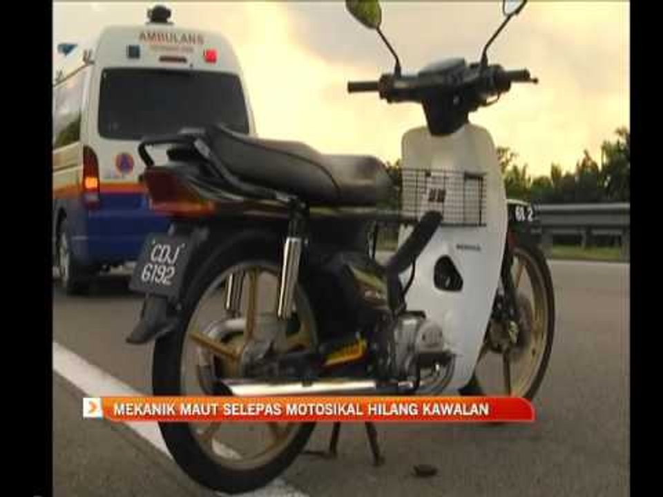 Mekanik maut selepas motosikal hilang kawalan