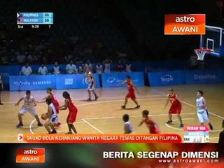 Sukan SEA: Bola keranjang wanita tewas dengan Filipina