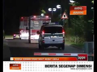 Warga Jerman disah maut akibat Ebola