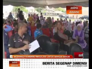 Mcdonald sumbang RM425,000 untuk mangsa banjir