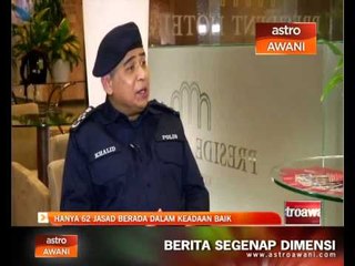 Hanya 62 jasad berada dalam keadaan baik