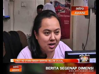 Tiket ke utara masih banyak belum dijual