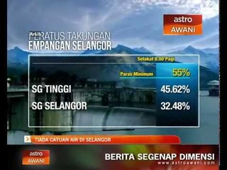 Tiada catuan air di Selangor