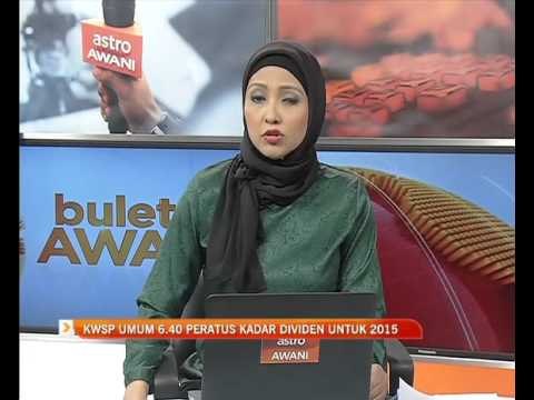 KWSP umum 6.40 peratus dividen untuk 2015