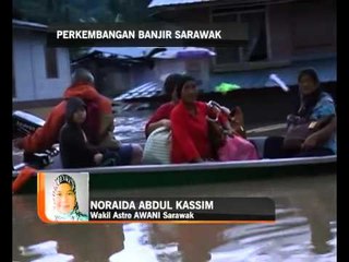 Perkembangan banjir Sarawak