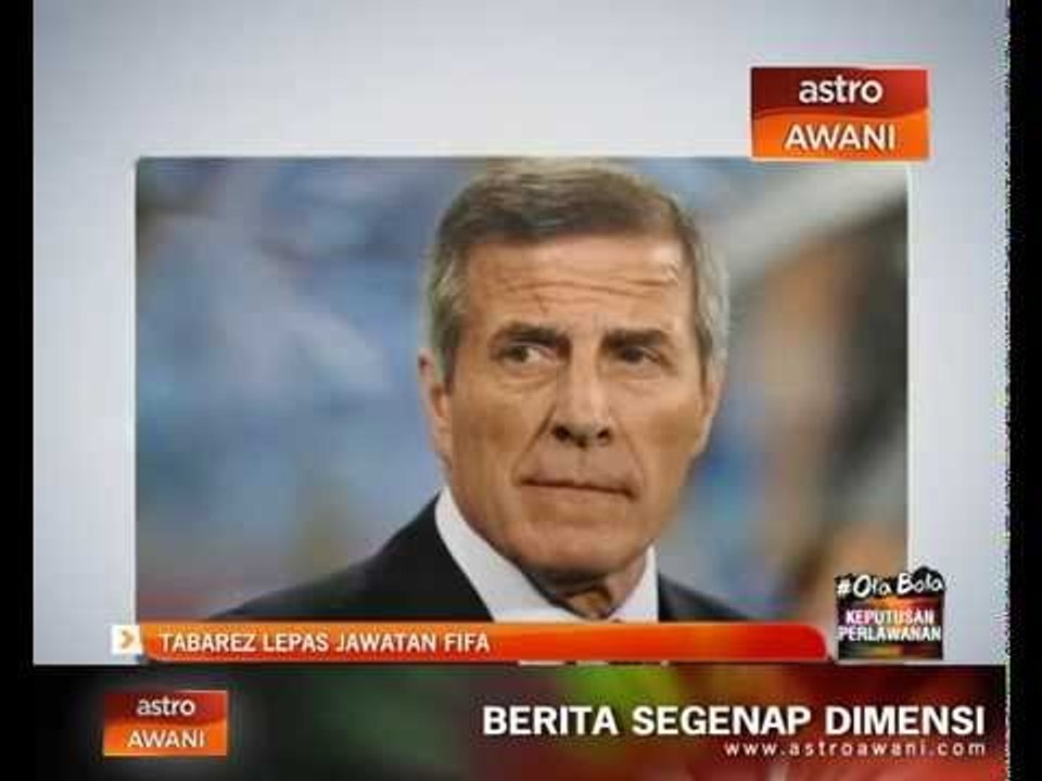 Tabarez lepas jawatan FIFA