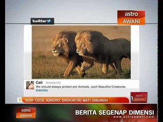 Adik 'Cecil', Jericho dikhuatiri mati dibunuh