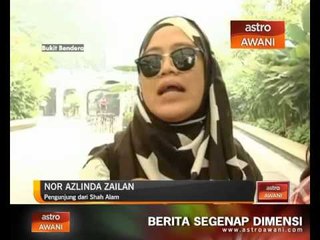 Biar jerebu, Bukit Bendera tetap jadi tumpuan warga kota