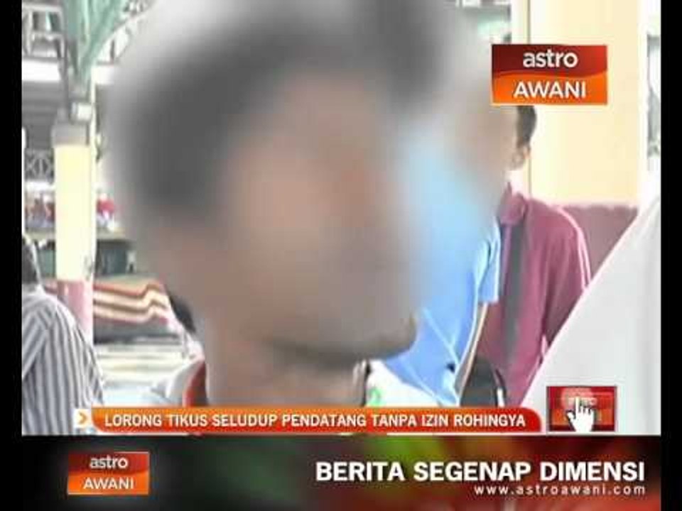 Lorong tikus seludup pandatang tanpa izin Rohingya
