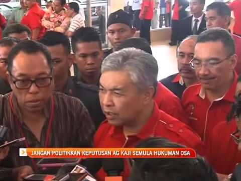 Jangan politikkan keputusan AG kaji semula hukuman OSA