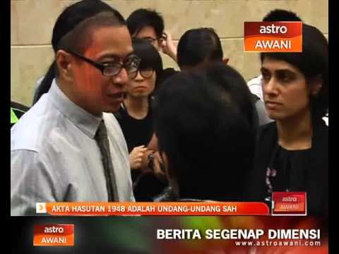 Akta Hasutan 1948 adalah undang-undang sah