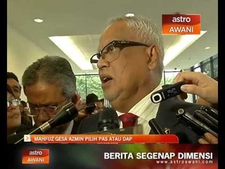 Video herunterladen: Mahfuz cadang Azmin pilih PAS atau DAP