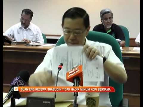 Lim Guan Eng kecewa Shabudin Yahaya tidak hadir minum kopi bersama
