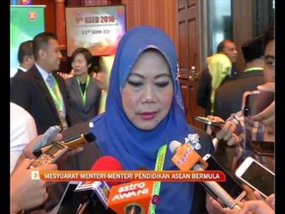 Descargar video: Mesyuarat Menteri-Menteri Pendidikan ASEAN bermula