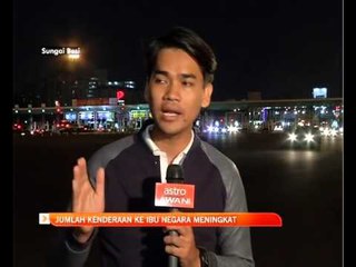 Jumlah kenderaan ke ibu negara meningkat