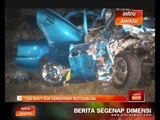 Kemalangan:  Tiga maut dua  kenderaan bertembung