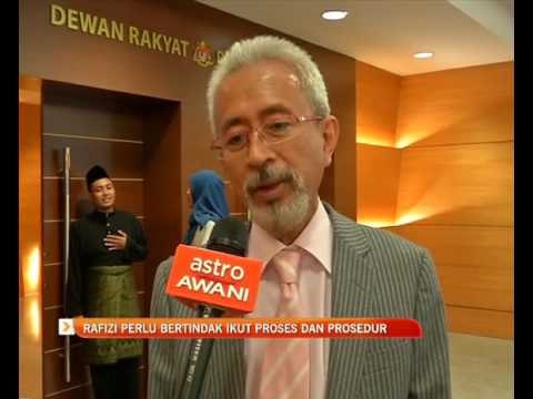Rafizi Ramli perlu bertindak ikut proses dan prosedur