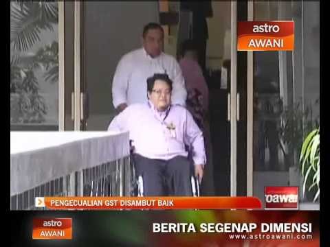 Pengecualian GST bagi golongan memerlukan disambut baik