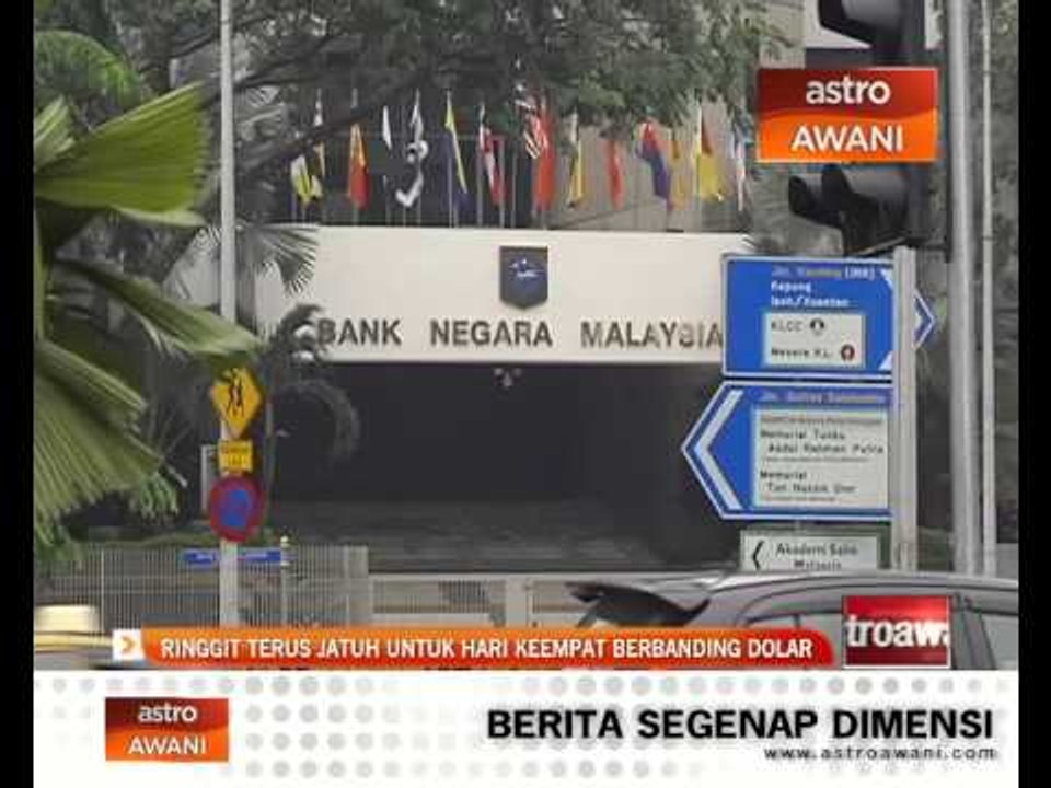 Ringgit terus jatuh untuk hari keempat