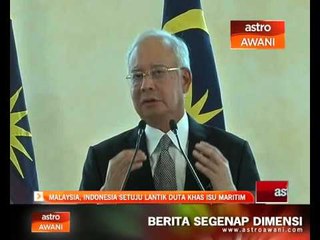 Malaysia, Indonesia setuju lantik duta khas isu maritim