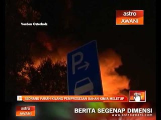 Seorang parah kilang pemprosesan bahan kimia meletup