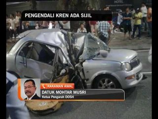 Siasatan awal: Pengendali kren, syarikat ada sijil