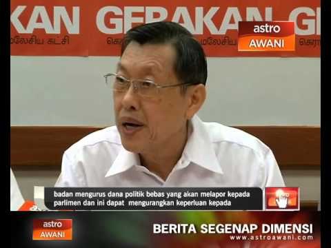 Tubuh badan bebas dan telus urus dana politik
