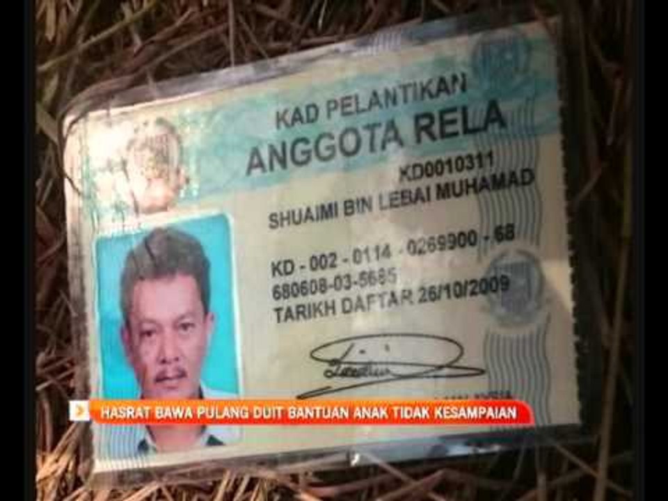 Hasrat bawa pulang duit bantuan anak tidak kesampaian