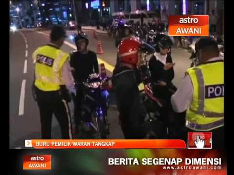 Op Warta : Buru pemilik punyai waran tangkap
