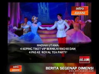 Tiket percuma untuk Disney Live! Three Classic Fairy Tales