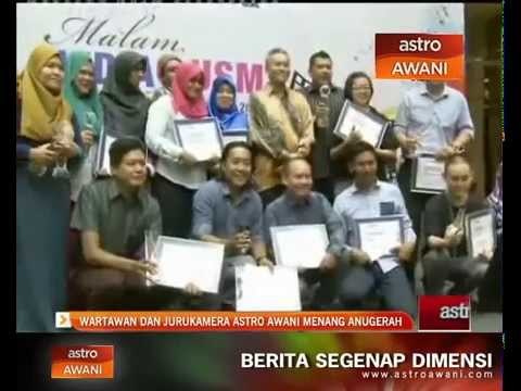 Wartawan dan jurukamera Astro AWANI menang anugerah