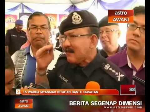 15 warga Myanmar ditahan bantu siasatan