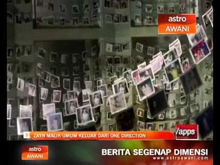 Zayn Malik umum keluar dari One Direction