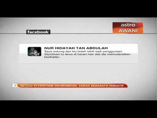 Setuju styrofoam diharamkan, saran beberapa inisiatif