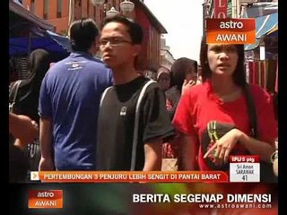 Pertembungan 3 penjuru lebih sengit di pantai barat