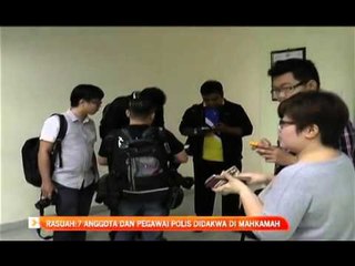 Rasuah: 7 anggota dan pegawai polis didakwa di mahkamah
