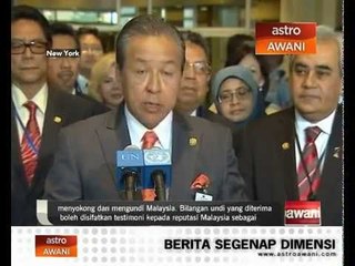 Pemilihan Malaysia di PBB satu penghormatan