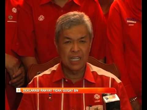 Deklarasi Rakyat tidak gugat BN