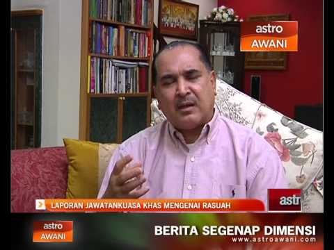 Laporan jawatankuasa khas mengenai rasuah