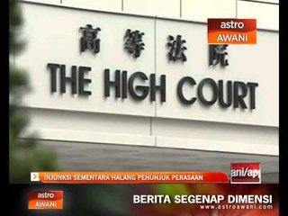 Injuksi sementara halang penunjuk perasaan