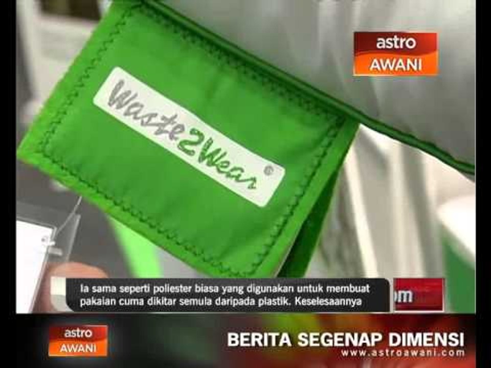 Kitar semula botol plastik hasilkan pakaian