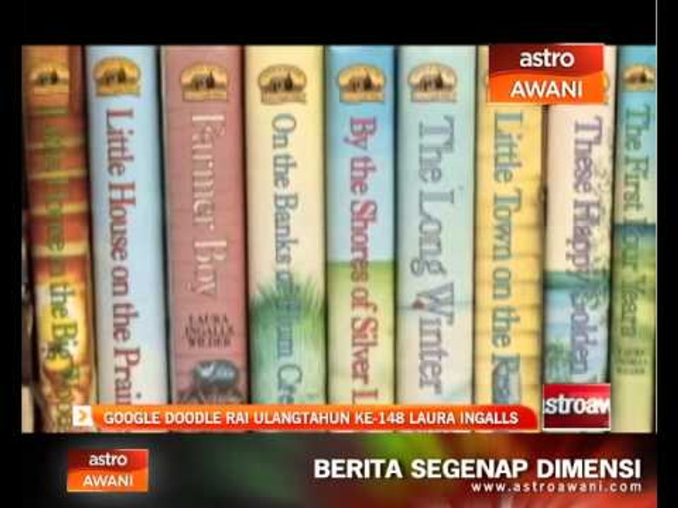 Google Doodle rai ulangtahun ke - 148 Laura Ingalls